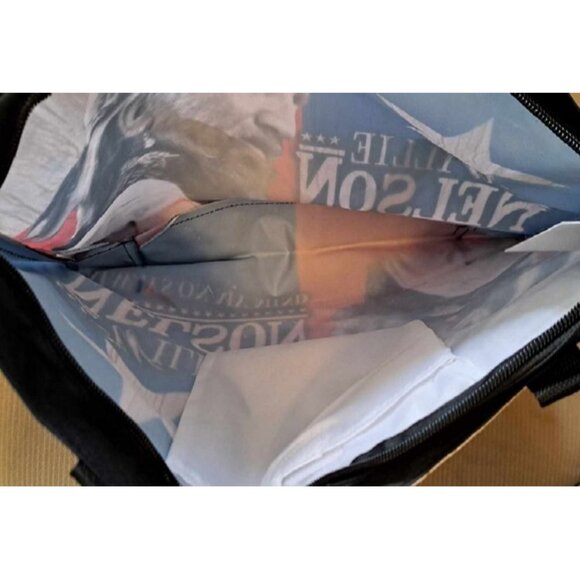 New Willie Nelson Always Texas Flag Tote Zip Bag Large Shoulder Shopping Gift - Picture 3 of 3